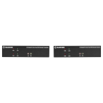Black Box KVXLCDPF-200 KVM Extender Kit Over Fiber - Dual-Monitor DisplayPort 4K30 USB 2.0 Audio Serial Local Video Out SFP Port (1)