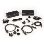 Black Box KVXLCDPF-200 KVM Extender Kit Over Fiber - Dual-Monitor DisplayPort 4K30 USB 2.0 Audio Serial Local Video Out SFP Port (3)