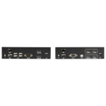 Black Box KVXLCHDPF-200 KVX Series KVM Extender Kit Over Fiber -Dual-Monitor, HDMI/DisplayPort 4K30, USB 2.0, Audio, Serial, Local Video Out, SFP Port (2)