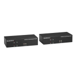 Black Box KVXLCHF-200 KVX Series KVM Extender Kit over Fiber - Dual-Monitor, HDMI 4K30, USB 2.0, Audio, Serial, Local Video Out, SFP Port (0)