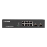 Black Box LGB710A LGB700 Series Gigabit Ethernet (1000-Mbps) Web Smart Switch - (8) 10/100/1000-Mbps Copper RJ45, (2) 100/1000-Mbps SFP (1)