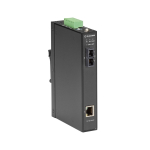 Black Box LGC282A Gigabit Ethernet Industrial Media Converter 10/100/1000-Mbps Copper 1000-Mbps Singlemode Fiber 1310nm 10km SC GSA TAA (0)