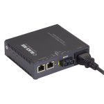 Black Box LGC5152A Compact Gigabit Ethernet (1000 Mbps) Media Converter, (2) 10/100/1000 Mbps Copper to 100/1000 Mbps Singlemode Fiber, 1310nm, SC (0)
