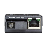 Black Box LHC029A-R4 Multi Power Miniature Fast Ethernet (100 Mbps) Media Converter, 10/100 Mbps Copper to 100 Mbps Simplex Singlemode Fiber, 20km (1)