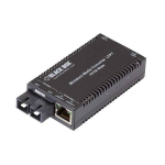 Black Box LHC041A-R4 MultiPower Miniature Fast Ethernet (100-Mbps) Media Converter 10/100-Mbps Copper to 100-Mbps Multimode Fiber 850nm 0.5km SC (0)