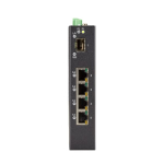 Black Box LIE401A LIE400 Series Gigabit Ethernet (1000-Mbps) Extreme Temperature PoE Switch-(4) 10/100/1000-Mbps Copper RJ45 PoE, (1)100/1000-Mbps SFP (1)