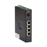 Black Box LIE401A LIE400 Series Gigabit Ethernet (1000-Mbps) Extreme Temperature PoE Switch-(4) 10/100/1000-Mbps Copper RJ45 PoE, (1)100/1000-Mbps SFP (0)
