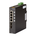Black Box LIE402A Gigabit Ethernet PoE++ Industrial Network Switch - (4) 10/100/1000-Mbps Copper RJ-45, (2) 100/1000-Mbps SFP, Extreme Temperature (0)