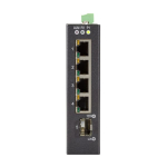Black Box LIG401A LIG400 Series Gigabit Ethernet (1000-Mbps) Extreme Temperature Switch - (4) 10/100/1000-Mbps Copper RJ45, (1) SFP (1)