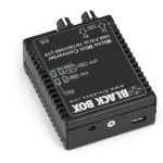 Black Box LMC4001A MICRO MINI Gigabit Ethernet (1000 Mbps) Media Converter, 10/100/1000 Mbps Copper to 1000 Mbps Multimode Fiber, 850nm, 0.5km (1)