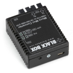 Black Box LMC4002A Micro Mini Gigabit Ethernet (1000-Mbps) Media Converter - 10/100/1000-Mbps Copper to 1000-Mbps Multimode Fiber, 850nm, 0.5km, SC (1)