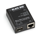 Black Box LMC400A Micro Mini Fast Ethernet (100-Mbps) Media Converter - 10/100/1000-Mbps Copper to 100-Mbps Fiber SFP (0)