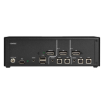 Black Box SS2P-SH-DP-UCAC Secure KVM Switch NIAP 3.0 Certified - 2-Port Single-Monitor DisplayPort 4K30 USB Audio CAC GSA TAA (1)