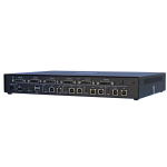 Black Box SS4P-SH-DVI-UCAC-P Secure KVM Multiviewer NIAP 3.0 Certified - 4-Port DVI-I Audio USB CAC GSA TAA (1)