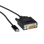 Black Box VA-USBC31-DVID-006 USB-C Adapter Cable - USB-C to DVI Adapter 1080p @ 60Hz DP 1.2 Alt Mode 6-ft. (1.8-m) (1)