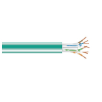 Black Box C6ABC51-GN-1000 CAT6A 650-MHz Solid Ethernet Bulk Cable - Unshielded (UTP), CMP Plenum, Green, 1000-ft. (304.8-m) Spool (0)
