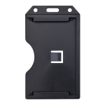 Brady People ID 1840-3081 Black Rigid Plastic Vertical 2-Sided Multi-Card Holder 2.38" x 4.1" (0)