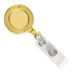 Brady People ID 2120-3035 Gold Badge Reel with Clear Vinyl Strap & Belt Clip (0)