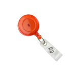Brady People ID 2120-7625 Translucent Orange Badge Reel with Clear Vinyl Strap & Swivel Spring Clip (0)