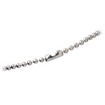 Brady People ID 2125-1500 Nickel-Plated Steel Beaded Neck Chain Length 30" (1)