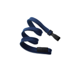 Brady People ID 2137-4746 Navy Blue 3/8" (10 mm) Breakaway Lanyard with Wide Plastic Hook (1)