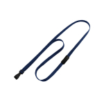 Brady People ID 2137-4746 Navy Blue 3/8" (10 mm) Breakaway Lanyard with Wide Plastic Hook (0)