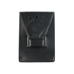 Brady People ID 501 Black Vinyl Vertical Magnetic Badge Holder with Short Flap, 2.75" x 3.88" (1)