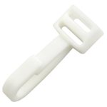 Brady People ID 6920-2470 3/8" White Narrow Nylon Hook - 5000 pcs (1)