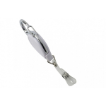 Brady People ID 704-CB-WHT White Carabiner Badge Reel with Strap - 25 pcs (1)