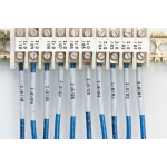 Brady B33-250-2-342 PermaSleeve Heat Shrink Wire and Cable Labels, Single-sided, for B33 Printers - 0.25" Dia x 2", White (2)