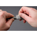 Brady THT-92-498-2 3" Core Continuous Repositionable Vinyl Cloth Wire and General ID Labels, 0.375 in W x 165 ft L (3)