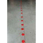 Brady 121039 Vinyl Aisle Marking Dots, Red (1)