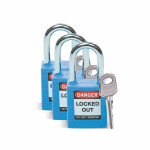 Brady 105887 Nylon Blue Lockout Padlocks (0)