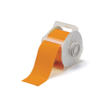 Brady 113152 All Weather Permanent Adhesive Vinyl Label Tape for GlobalMark Printer - 2.25 in W, Orange (0)