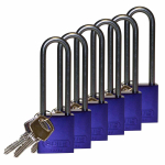 Brady 123291 Aluminum Purple Lockout Padlocks w 3 in Shackle (0)