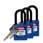 Brady 123334 Nylon Blue Lockout Padlocks (0)