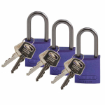 Brady 123435 Aluminum Purple Lockout Padlocks w 1.5 in Shackle (0)