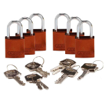 Brady 133267 Compact Aluminum Lockout Padlocks, Brown (0)