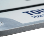 Brady 145753 10 in H x 14 in W Black, Blue on White Metal-detectable Polypropylene Sign: Bilingual ToughWash Notice Wash Hands Before Returning... (1)