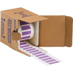 Brady 3PS-375-2-VT-S PermaSleeve Heat Shrink Wire and Cable Labels, 3/8" Dia, for 3" Core Printers - 2", Violet, Double-Sided (0)