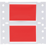 Brady 3PS-750-2-RD-S PermaSleeve Heat Shrink Wire and Cable Labels, 3/4" Dia, for 3" Core Printers - 2", Red, Double-Sided (3)