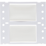 Brady HX-750-150-WT-S 3" Core PermaSleeve Heatex Polyolefin 2 to 4/0 Gauge Wire Marking Sleeves, White (3)