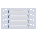 Brady PS-125-2-WT PermaSleeve Heat Shrink Wire and Cable Labels, 1/8" Dia, for 3" Core Printers - 2", White, Single-Sided (3)