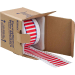 Brady PS-187-2-RD-S-2 PermaSleeve Heat Shrink Wire and Cable Labels, 3/16" Dia, for 3" Core Printers - 1", Red, Single-Sided (0)