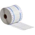 Brady 3PS-187-2-WT-SC PermaSleeve Heat Shrink Wire and Cable Labels, 3/16" Dia, for 1" Small Core Printers - 2", White (0)