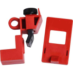Brady 65965 Brady Circuit Breaker Lockout - Clamp On, Flip Cover, Red, Polypropylene, 120/277 V, Pack of 6 pcs (0)