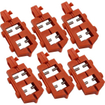 Brady 65688 120V Snap-On Breaker Lockout, Red, Nylon, 120 V, Pack of 6 pcs (0)