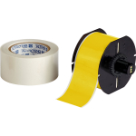 Brady B30C-2250-483YL-KT B30 Series ToughStripe 2.25 in W x 100 ft L Printable Floor Marking Tape, Yellow (0)