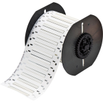 Brady B33-94-2-342 PermaSleeve Heat Shrink Wire and Cable Labels, Single-sided, for B33 Printers - 0.094" Dia x 2", White (0)