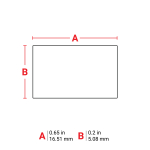 Brady THT-14-423-10 Harsh Environment Multi-Purpose Polyester Labels for 3" Core Printers - 0.2" x 0.65", White, 4 per Row, 10000 per Roll (4)